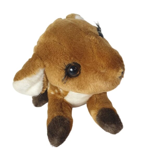 Soft Paws Fawn Deer Realistic 11" Stuffed Animal Plush Woodland Nursery Decor - Picture 3 of 8